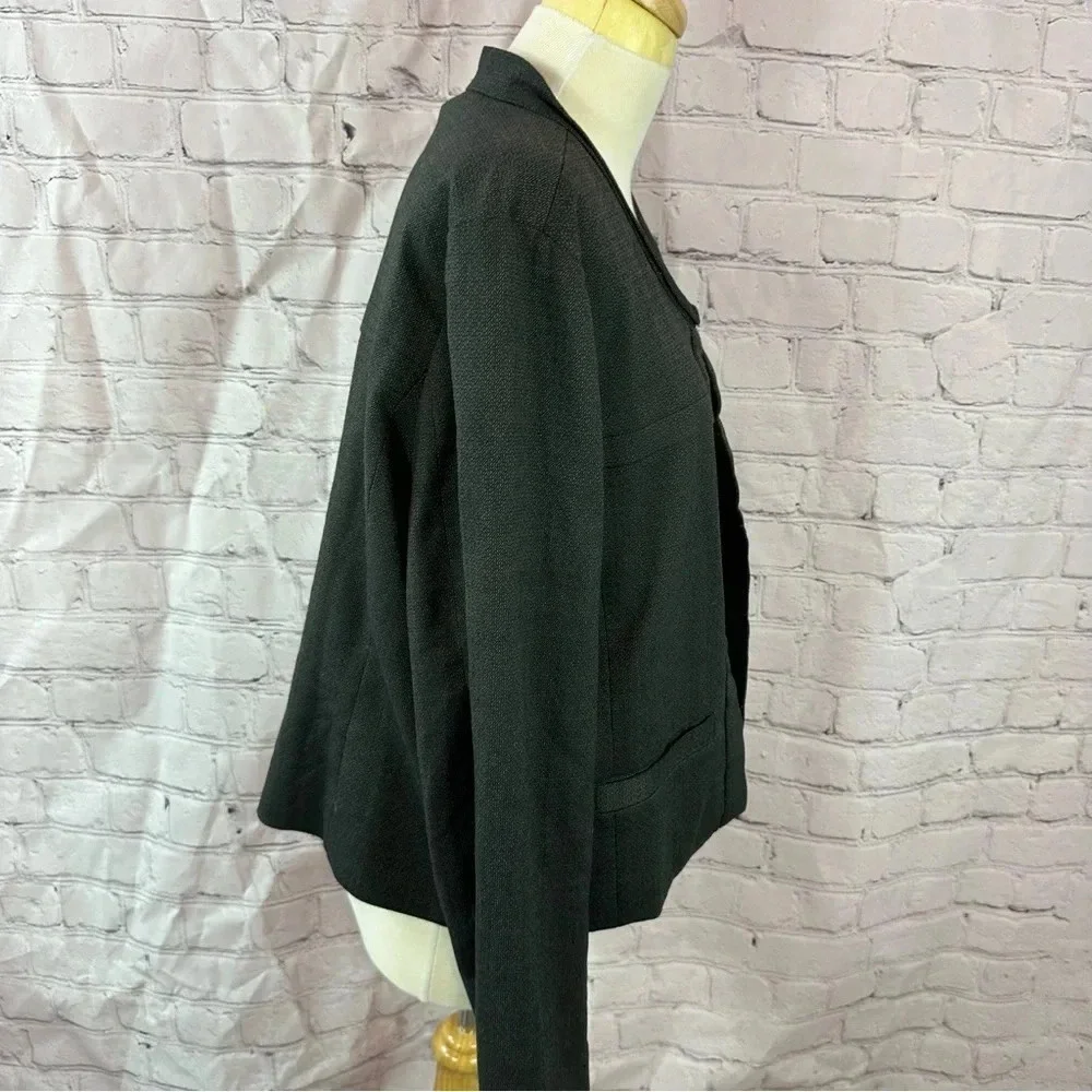 coldwater creek black blazer jacket sz XL 18 preppy professional